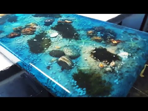 5 Most Amazing Epoxy Resin and Wood Ocean Table – Latest Awesome DIY Woodworking Projects