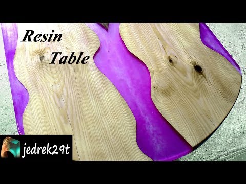 How to make a Resin Table, DIY Woodworking Projects/Jak zrobić Stół z Żywicy