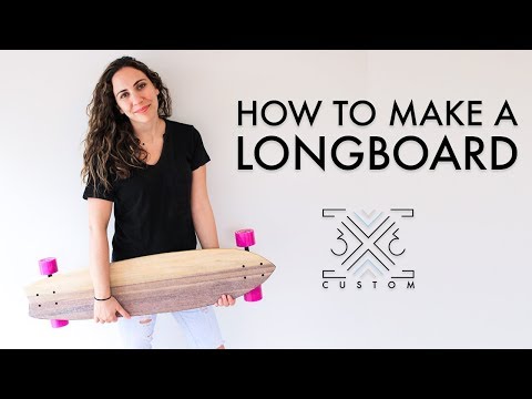 How to Make a Longboard // Scrap Project // DIY Project // Beginner Woodworking Project