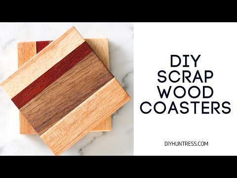 DIY Scrap Wood Coasters || Three Tool Project