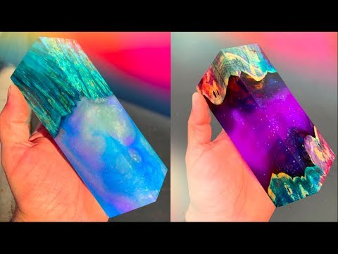 10 Amazing Epoxy Resin and Wood CRYSTAL BLOCKS Designs ! DIY Woodworking Projects