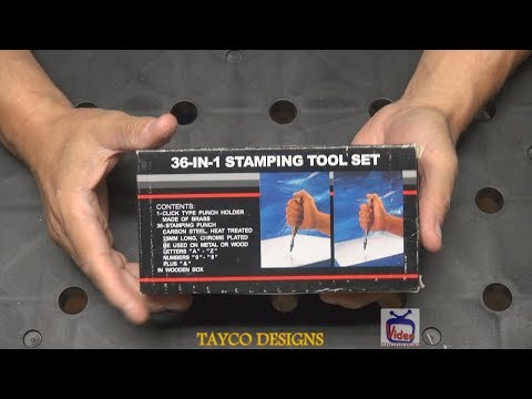 Sign Your Woodworking Projects With This 36 in 1 Stamping Tool