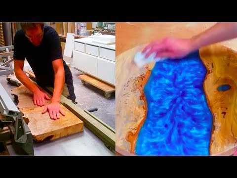 10 Amazing Epoxy Resin and Wood River Table Designs ! DIY Woodworking Projects
