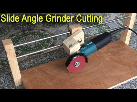 Amazing Fastest And Safety Slide Angle Grinder Cutting DIY Woodworking Tools