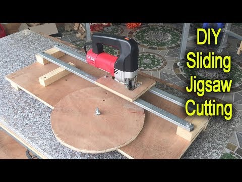 Amazing Woodworking DIY Sliding Jigsaw Cutting Station   Smart Idea Woodworking Project