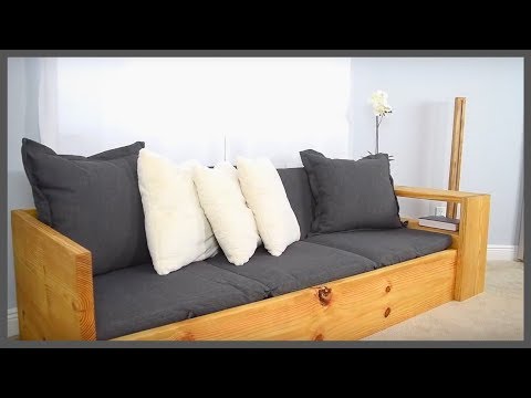 DIY Wood Sofa Bed – Wood Working Projects For Beginners