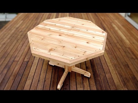 How To Make This Patio Table – Easy Woodworking Project