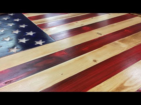 Wooden American Flag Build