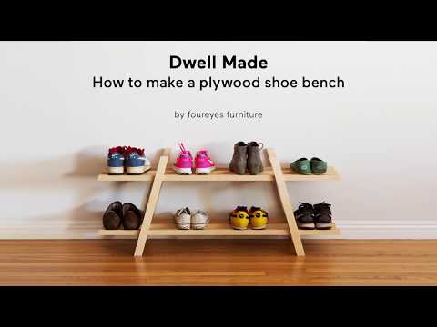 Modern DIY Plywood Shoe Bench | A Dwell Made Project