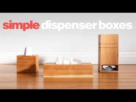 DIY Box Cover Dispensers | Simple Woodworking Projects