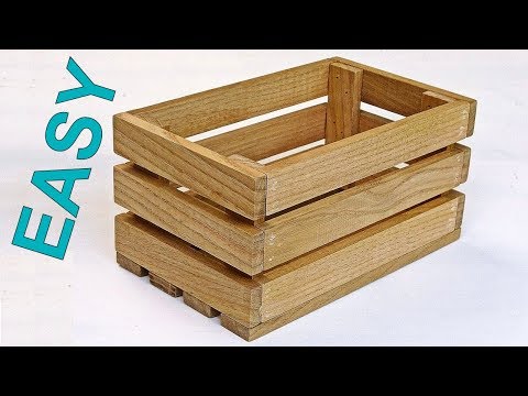 How to make a wooden crate box. Nice DIY wooden box