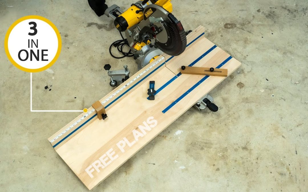 3 in 1 miter saw station (must have WOODWORKING jig) Free Plans