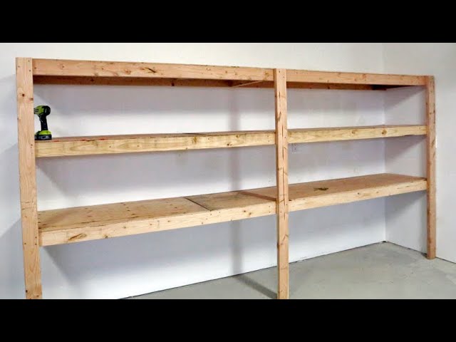 The BEST Garage Shelving – Easy One Person Project #anawhite