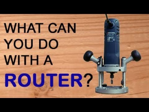 What can you do with a woodworking router?