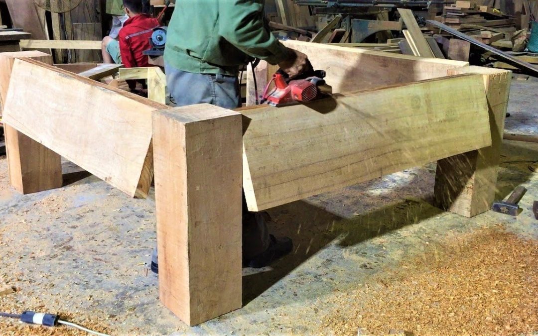 How To Build Extreme Large Wood Sculpture Table 2 Decker // Tenon & Mortise Projects You Must See