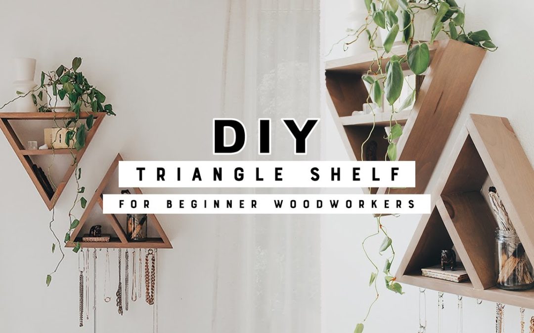 Easy DIY Triangle Shelves | The Perfect Beginner Woodworking Project!!!