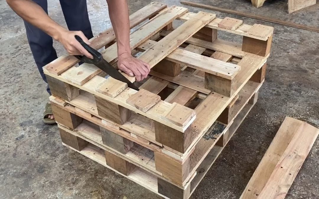 Amazing Design Idea – Woodworking Project Cheap From Pallet – Building A Storage Box From old Pallet