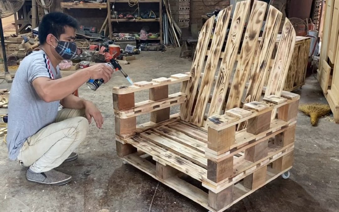 Amazing Design Ideas Woodworking Project Cheap From Pallet – Build A Outdoor Chair From Old Pallets