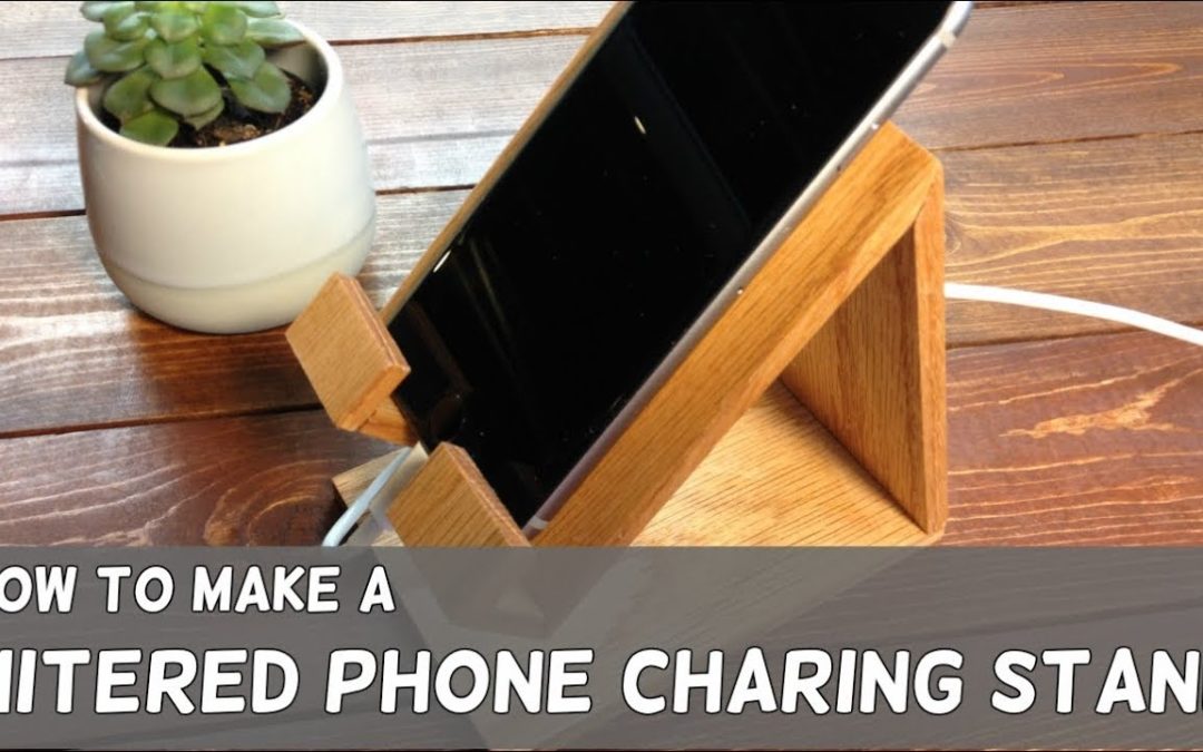 DIY Red Oak Phone Charging Stand – Easy Woodworking Projects