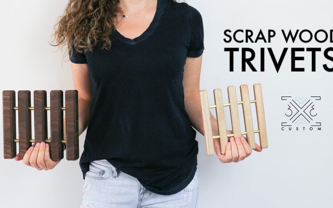 Scrap Wood Trivets // Easy DIY Project // Beginner Woodworking // Wood and Metal
