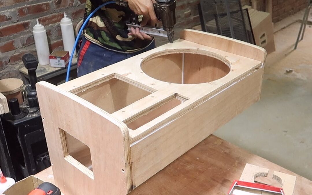 Amazing Woodworking Project Ideas // Build A Monitor Speaker Box – How To, DIY!