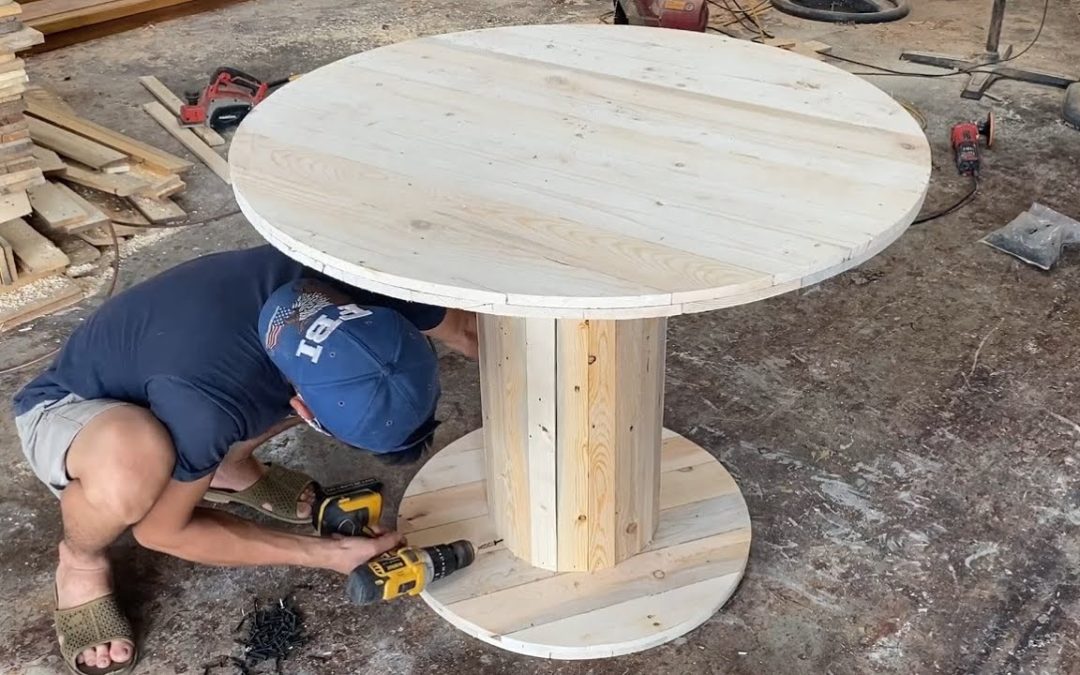 Amazing Creative Design Ideas Woodworking Project Cheap – Build A Outdoor Round Tables From Pallets