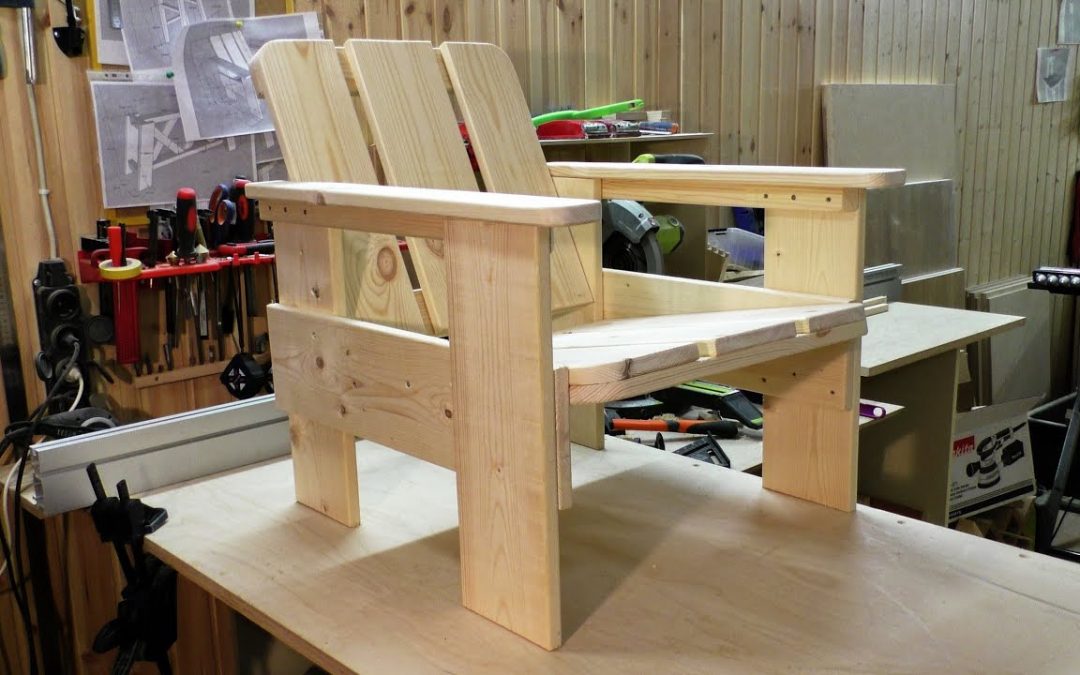DIY pallet chair – woodworking for beginners. Pallet furniture