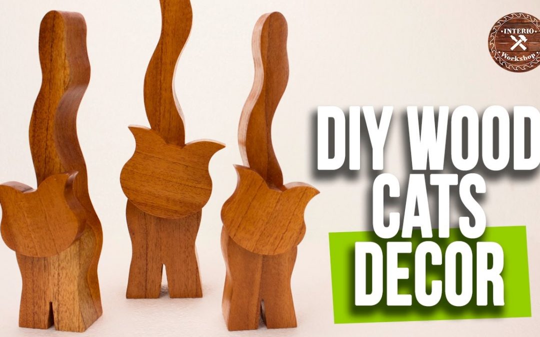 Wood DIY Ideas | Red Cedar Cats to Decor | Wood Animals Easy Woodworking Projects | Interior Design
