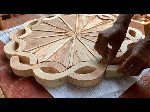 Artistic Woodworking Design // How to Arrange Pieces Of Wood Into A Amazingly Beautiful Coffee Table