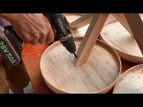Inspiring Woodworking Gives A New Space // How To Make A Chic Unique Table In A Modern Style – DIY!