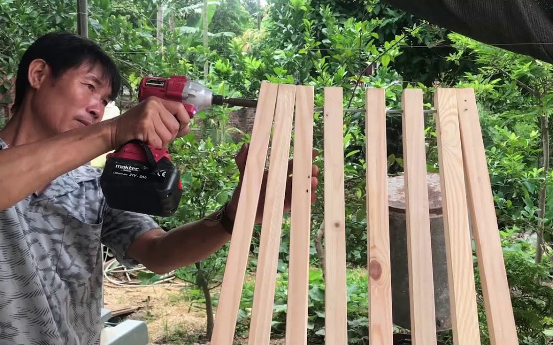 Amazing Idea From Wood Scraps // How To Make A Extremely Sturdy And Beautiful Folding Chair – DIY!