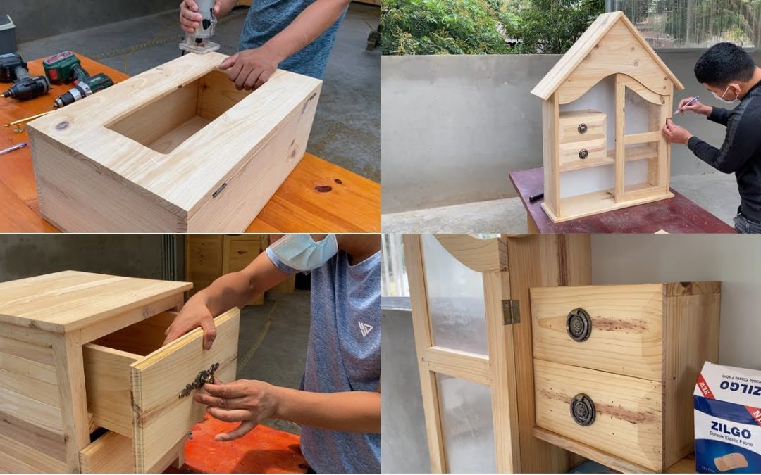 4 DIY Woodworking Projects You Can’t Miss // Build Useful Household Furniture From Pallet Wood