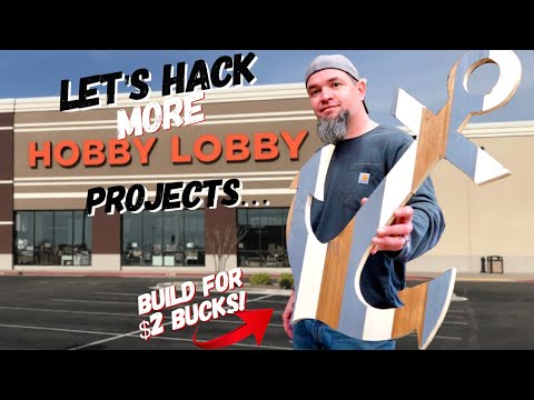 8 More Hobby Lobby Woodworking Projects – Low Cost High Profit – Make Money Woodworking (Episode 16)