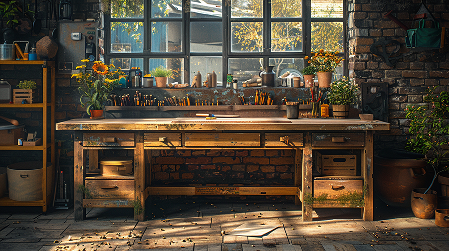 How to Build a Simple Wooden Workbench for Your Garage